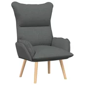 fotelja Tamno siva 69 x 74 x 93 cm Tkanina i šperploca