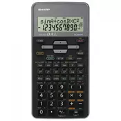 Kalkulator tehnicki 10mesta 273 funkcije Sharp EL-531TH-GY crno sivi blister