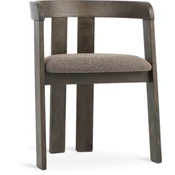 2 KOMADA Dining chair BOVRUP dark sand/dark oak