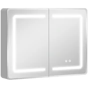 Homestar Kopalniško ogledalo omarica 60x80 cm z LED osvetlitvijo proti megli 3-stopenjska zatemnitev