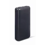 Gembird PB20-02 20000mAh 2 x USB A + USB C, 2.4A, 12W Powerbank črn