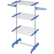 Homestar Stojalo za sušenje oblačil 142x55x152 cm modro
