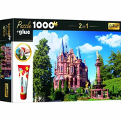 Trefl 2v1 sestavljanka Grad Drachenburg v Siebengebirge, Nemčija 1000 kosov z lepilom