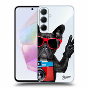 Silikonski prozorni ovitek za Samsung Galaxy A35 A356B - French Bulldog