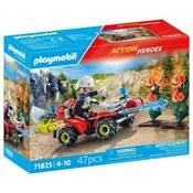 PLAYMOBIL 71825 - ACTION HEROES Feuerwehr Quad löscht Heckenbrand - 1 k.