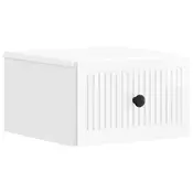 vidaXL vidaXL Stenski nočni omarici Bela visok sijaj 33 x 34,5 x 20 cm, (5000209767)