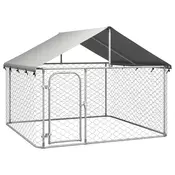 Vanjski kavez za pse s krovom (200x200x150cm)