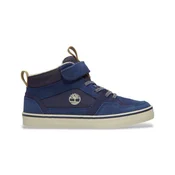 Timberland unisex za otroke. TB0A27ZXEP31 Usnjene superge Stone Jump mornarsko modre barve (38), Ravna stran, Velcro, Priložnostno, Mor