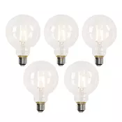 Komplet 5 pametnih LED žarnic E27 G95 4,5 W 470 lm 2700-6500 K