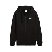 Mens Puma Essentials No. 1 Logo Full-Zip Hoodie, Black, Size S, Puma