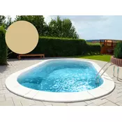 BWT Poolfolie Oval 525 x 320 x 135 cm - Sand - Debljina 0,8 mm / s klinastim rubom P3