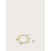 Monsoon Set nakita za devojcice Pretty Rose Charm, Zlatno-bele boje