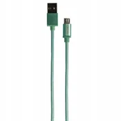 shumee GRIXX podatkovni kabel - mikro USB na USB, pleten, dolžina 1 m - zelen