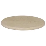 Vidaxl Mizna plošča krem O 50x2,5 cm marmor