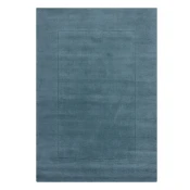 Plavi rucno raden vunen tepih 200x290 cm Textured Wool Border – Flair Rugs