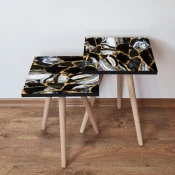 Hanah Home Set klub stocica 2Shp99, 2 komada, Šareni
