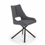 Halmar Jedilni stol K409 - sivo/črn