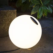 Martinelli Luce Čaša globusna svetilka za zunanje prostore O 35cm - Dizajn - bela, črna, oranžna - Plastika