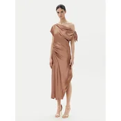 PINKO Cocktail obleka 104986 A2GZ Rjava Regular Fit
