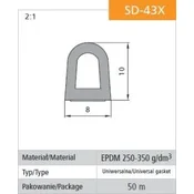 Mi SAMOLEPILJNO TESNILO ČRNO DGP 8*10 MB - 50.0 MB - USZ SD-43X
