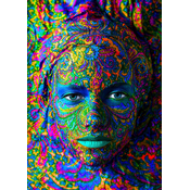 Enjoy - Puzzle Woman with Color Art Makeup - 1 000 kosov