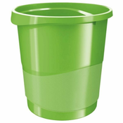 Esselte Koš za odpadke VIVIDA - plastika, zelen, prostornina 14 l