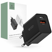 OMREŽNI POLNILEC TECH-PROTECT NC30W 2-PORT NETWORK CHARGER PD30W/QC3.0 BLACK