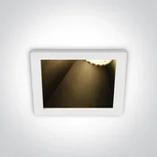 VGRADNA SVETILKA 1XGU-10/10W/230W ASIMMETRIČNA BELA DM50105MA/W/B