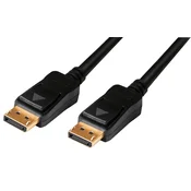 LOGILINK LogiLink DisplayPort priključni kabel DisplayPort  vtič\, DisplayPort  vtič 15.00 m črna CV0113  DisplayPort kabel, (20421298)
