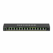 NETGEAR 16-Port High-Power PoE+ Gigabit Ethernet Plus Switch (231W) with 1 SFP port (GS316EPP), Upravljano, Gigabit Ethernet (10/100/1000), Puni dostrani ispis, Podrška za napajanj