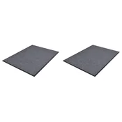 PVC otiraci 2 kom sivi 90 x 60 cm