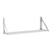 Stenska polica - zložljiva - v obliki cevi - 100 x 30 cm - 40 kg - nerjaveče jeklo