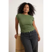 Trendyol Curve Ženska bluza Tbbss26Af00061, Kaki