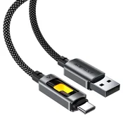 Polnilni in podatkovni 60W USB-A v USB-C kabel Acefast C21-04 - 480Mbps - 1.2m - black