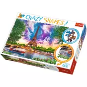 Trefl - Puzzle Puzzle norih oblik Nebo nad Parizom - 600 kosov