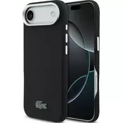 Lacoste Iconic Petit Pique Metal Logo MagSafe zadnji pokrov za iPhone Air črn