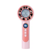 INF Ročni ventilator s polprevodniškim hlajenjem in LED zaslonom, 3000mAh Pink, (5000286642)
