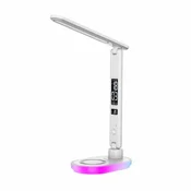 MANTA HW-LAMP03 LED stolna svjetiljka s budilicom i bežičnim punjačem – RGB LED i podesiva temperatura svjetla