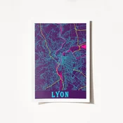 Wallity Poster Lyon-2062, 21x29,7 cm
