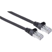 Intellinet Intellinet 318778 RJ45 omrežni kabel\, Patch kabel CAT 6a S/FTP 1.50 m črna zaščita iz folije\, pletena zaščita\, brez halogena 1 kos, (20417996)