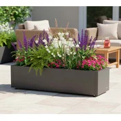 Balcony metal flower pot Cube