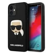 Karl Lagerfeld KLHCP12SKH3DBK iPhone 12 mini 5,4 black hardcase 3D Rubber Karl`s Head (KLHCP12SKH3DBK)