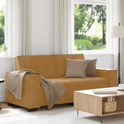 vidaXL Dvosed kavč rjav 180x78x84 cm žamet