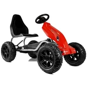 slomart LEAN CARS gokart na pedala B012, rdeč, napihljiva kolesa