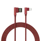 GOLF USB kabl na Lighting 90° GC-48m 1m/ crvena