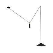 Luster na sajli ALTO 1xE27/60W/230V crne boje