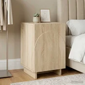 vidaXL Nočna omarica Sonoma hrast 33,5 x 34,5 x 50 cm Inženirski les
