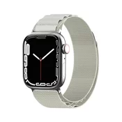 HURTEL Pašček z zaponko iz alpskega jekla za Apple Watch 38/40/41 mm srebrne barve, (21974632)