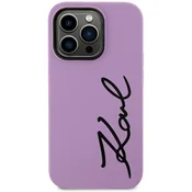 Karl Lagerfeld Karl Lagerfeld Silikonski podpis - Ohišje za iPhone 11 (vijolično)
