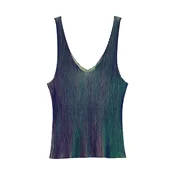 Desigual Top z naramnicami voda / temno modra / zelena / svetlo zelena